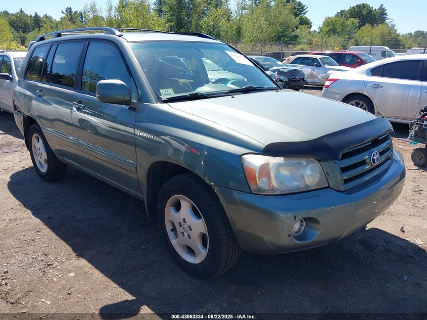 2005 Toyota Highlander Limited V6 green suv gasoline JTEEP21A250068517 photo #1