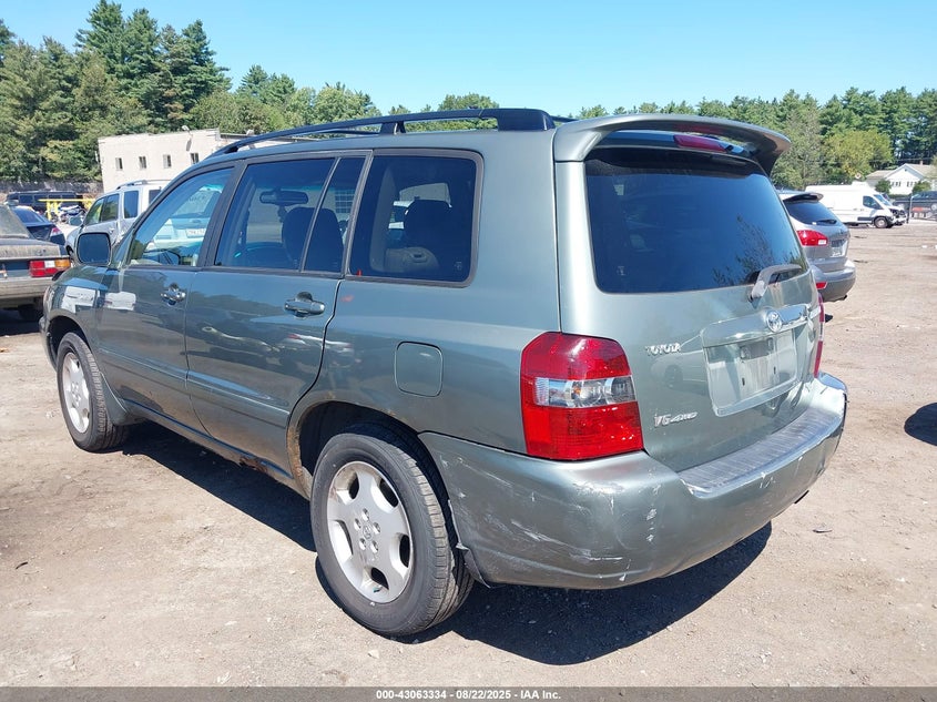 2005 Toyota Highlander Limited V6 green suv gasoline JTEEP21A250068517 photo #4