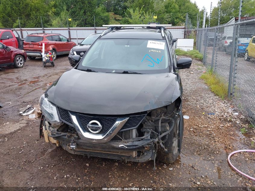 2016 Nissan Rogue Sl VIN: 5N1AT2MV4GC864714 Lot: 43063433
