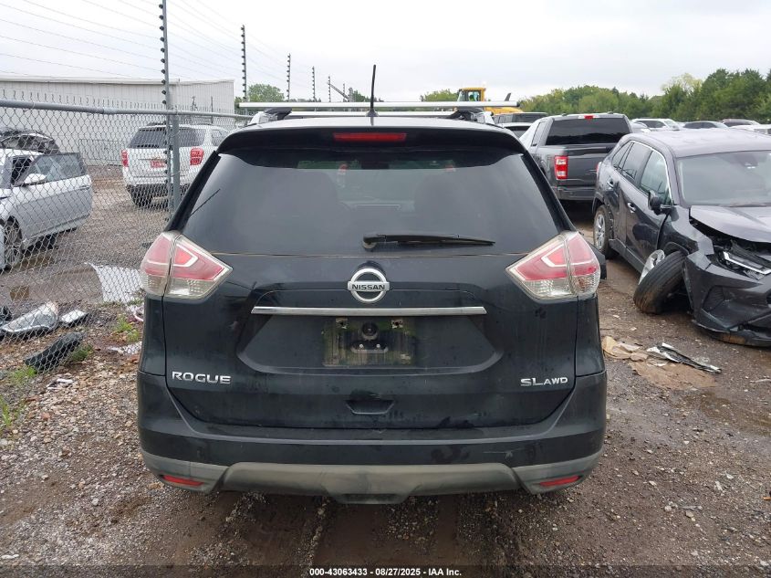 2016 Nissan Rogue Sl VIN: 5N1AT2MV4GC864714 Lot: 43063433