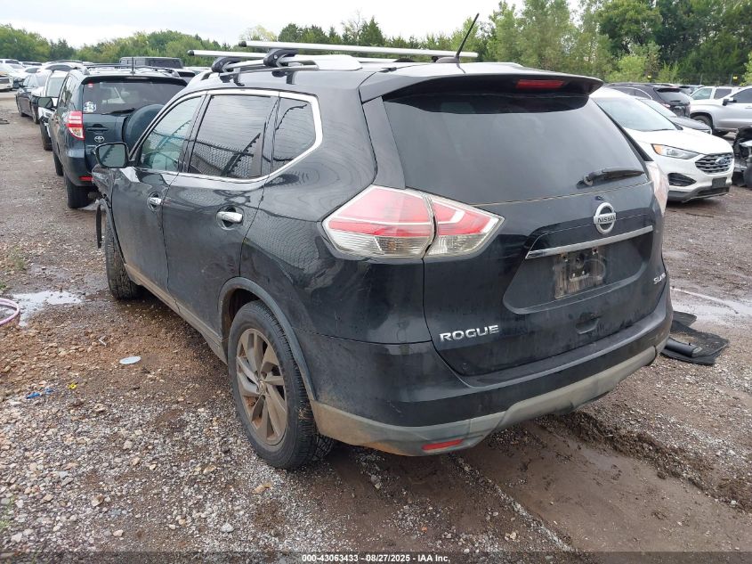 2016 Nissan Rogue Sl VIN: 5N1AT2MV4GC864714 Lot: 43063433