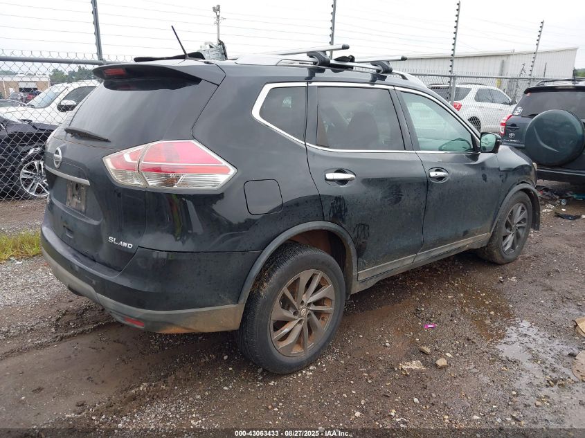 2016 Nissan Rogue Sl VIN: 5N1AT2MV4GC864714 Lot: 43063433
