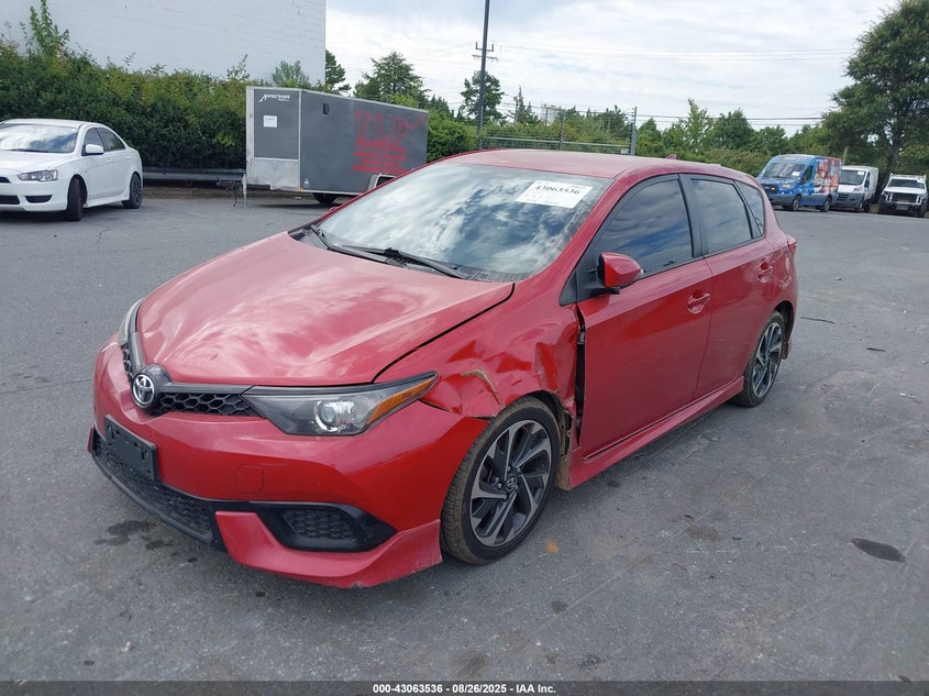 Vin: jtnkarje4hj547584, lot: 43557750, toyota corolla im 20172