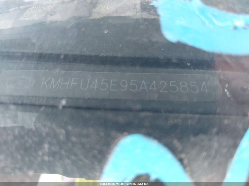 2005 Hyundai Xg350 L VIN: KMHFU45E95A425854 Lot: 43063679