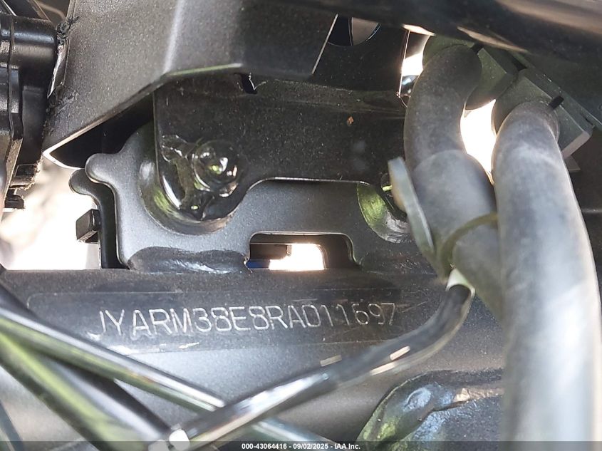 2024 Yamaha Yzfr7 VIN: JYARM38E8RA011697 Lot: 43064416