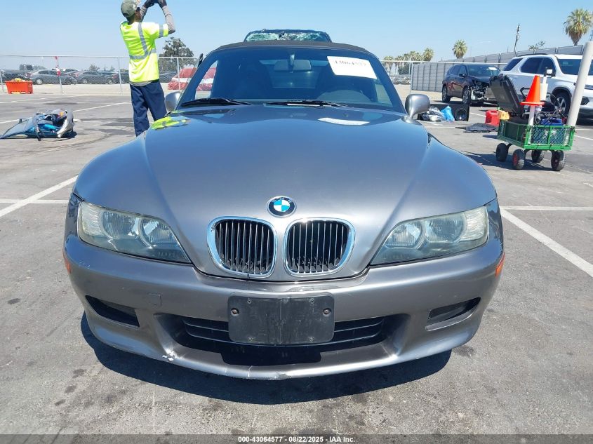 2001 BMW Z3 3.0I VIN: WBACN53481LJ59047 Lot: 43064577