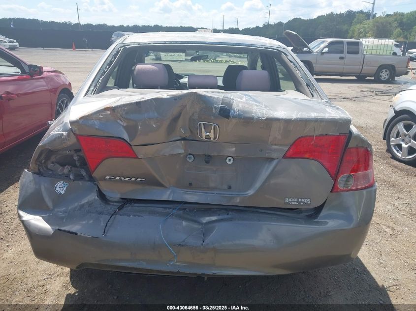 2007 Honda Civic Lx VIN: 1HGFA16507L007640 Lot: 43064656