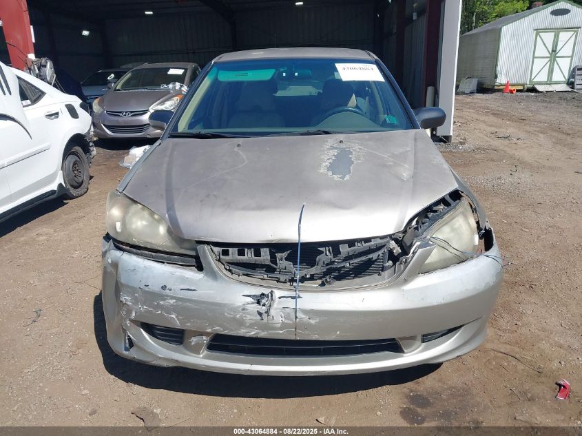 2005 Honda Civic Lx VIN: 2HGES16515H604203 Lot: 43064884