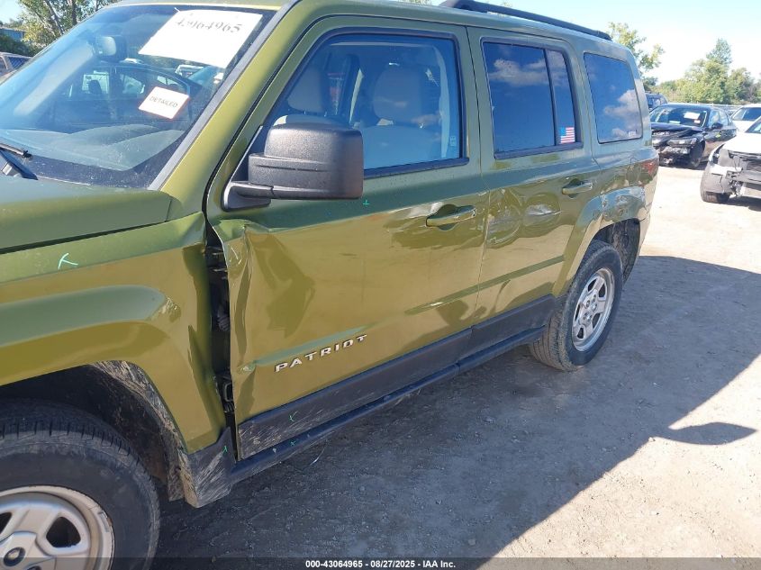 2012 Jeep Patriot Sport VIN: 1C4NJPBA0CD590652 Lot: 43064965