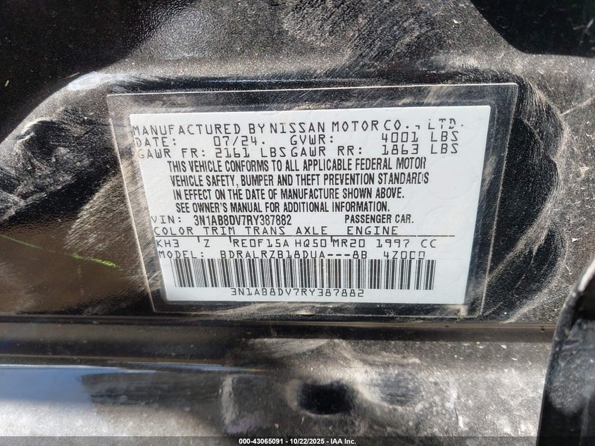 3N1AB8DV7RY387882 2024 NISSAN SENTRA photo no. 9