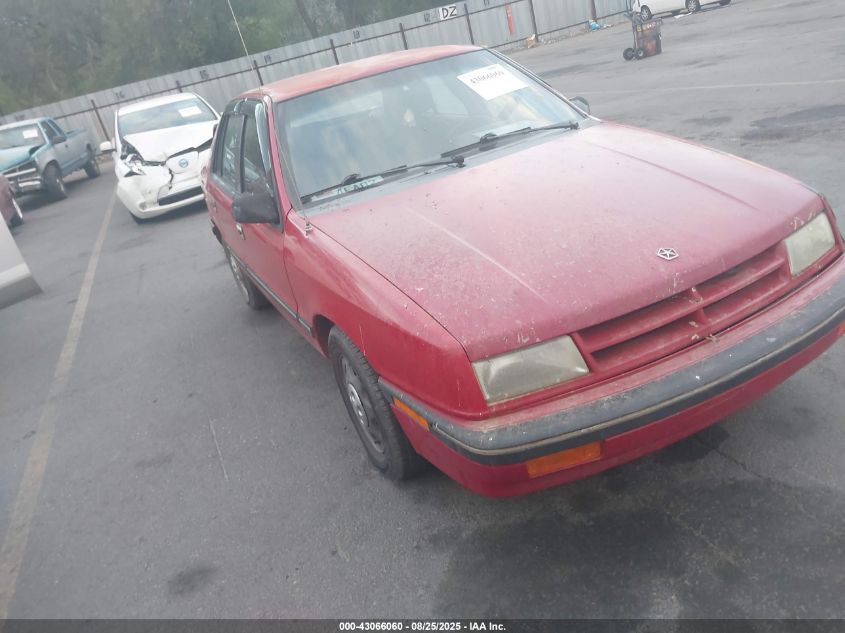 1B3CP48D3KN591309 DODGE SHADOW Photo 1