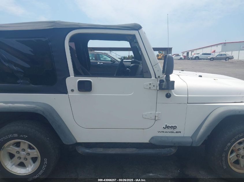 2006 Jeep Wrangler Se VIN: 1J4FA29106P739166 Lot: 43066257