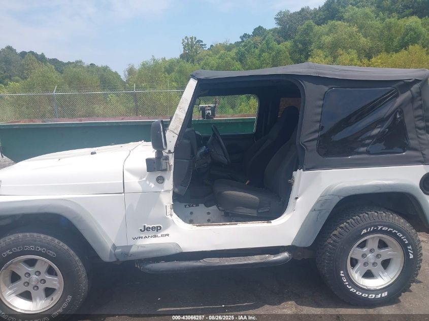 2006 Jeep Wrangler Se VIN: 1J4FA29106P739166 Lot: 43066257