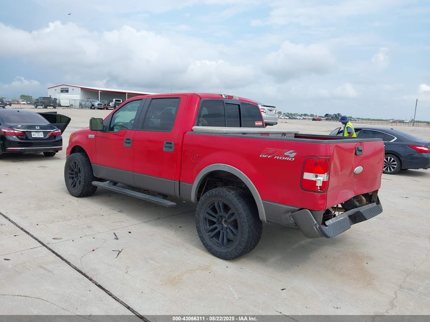 2007 Ford F-150 Fx4/Lariat/Xlt red truck flexible 1FTPW14V97KC52157 photo #4