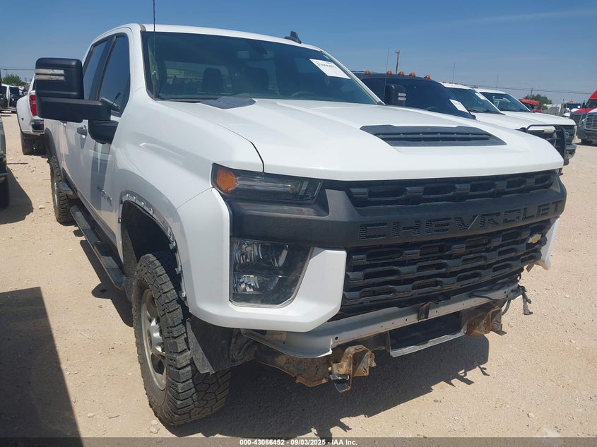 2021 Chevrolet Silverado 2500Hd 4Wd Standard Bed Wt white truck gasoline 1GC1YLE70MF129976 photo #1