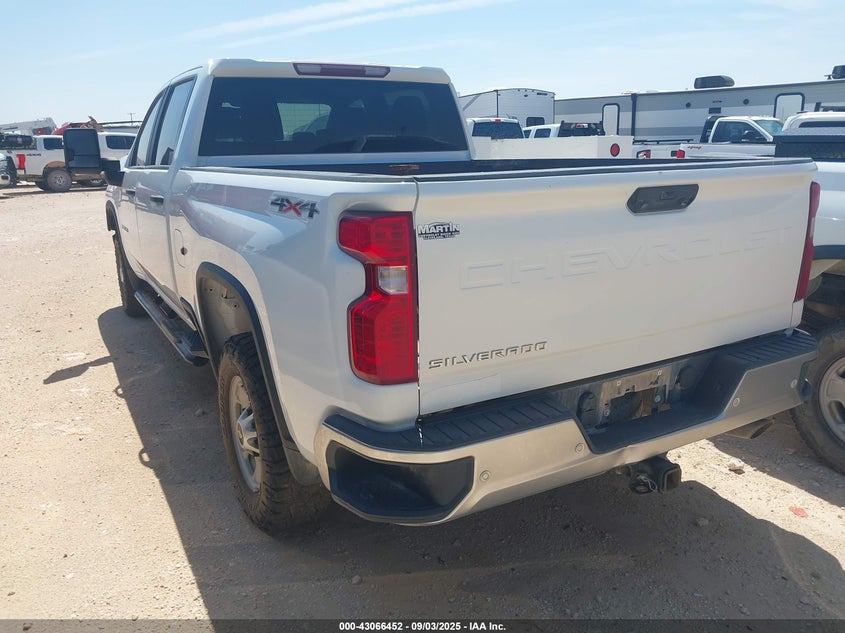 2021 Chevrolet Silverado 2500Hd 4Wd Standard Bed Wt white truck gasoline 1GC1YLE70MF129976 photo #4