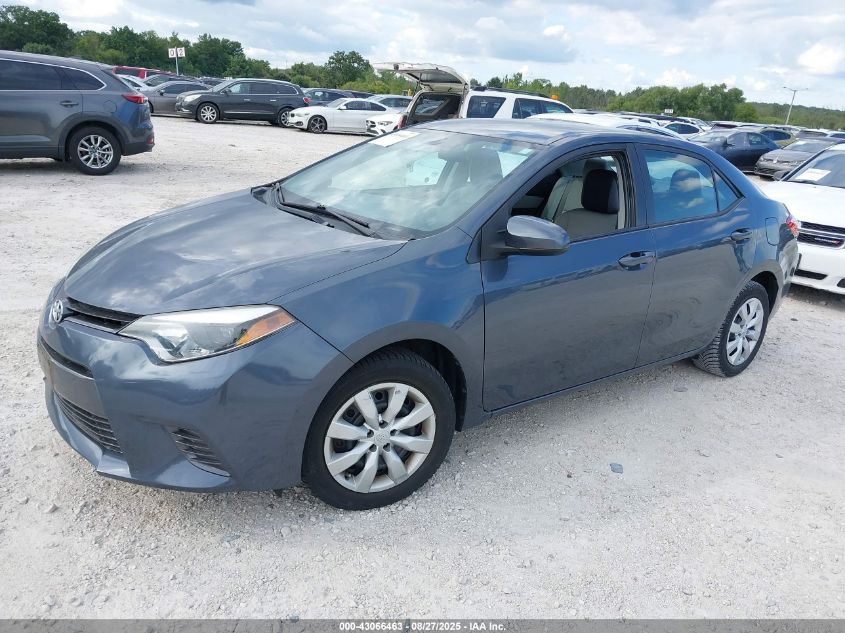 2016 TOYOTA COROLLA LE 2T1BURHE5GC690815
