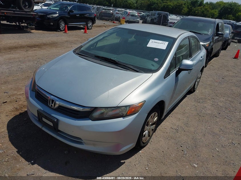 2012 Honda Civic Lx VIN: 2HGFB2F53CH589730 Lot: 43066491