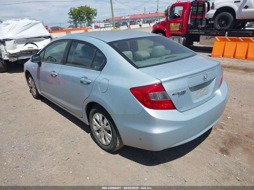 2012 Honda Civic Lx VIN: 2HGFB2F53CH589730 Lot: 43066491