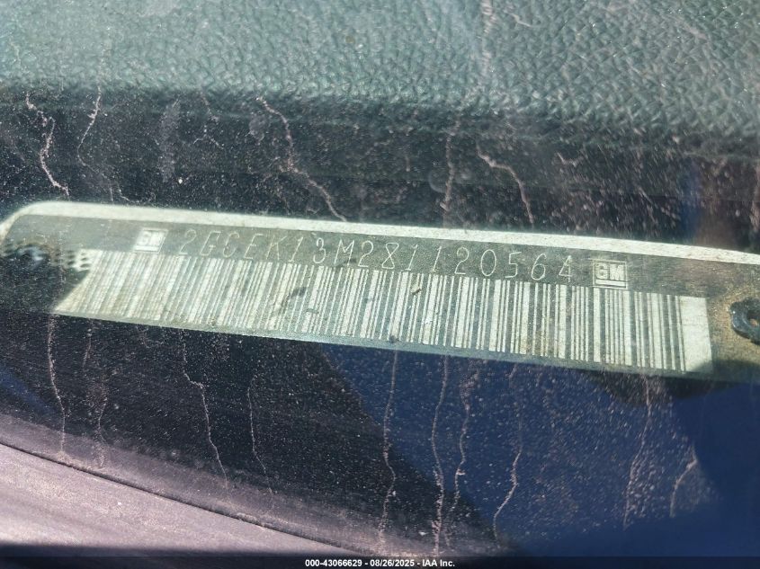 2008 Chevrolet Silverado 1500 Lt1 VIN: 2GCEK13M281120564 Lot: 43066629