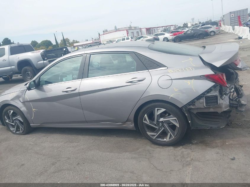 2024 Hyundai Elantra Limited VIN: KMHLP4DG6RU737888 Lot: 43066909