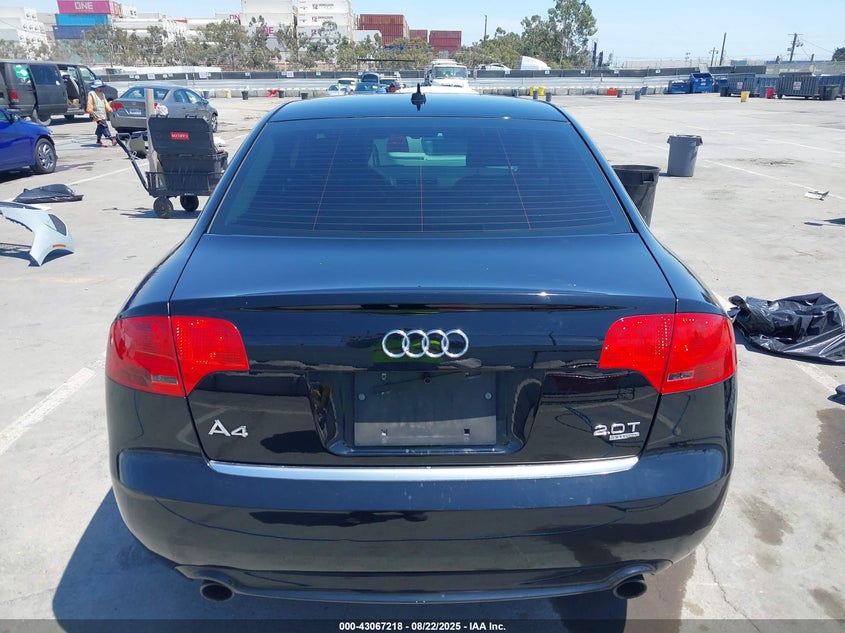 2008 Audi A4 2.0T/2.0T Special Edition VIN: WAUDF78E88A099274 Lot: 43067218