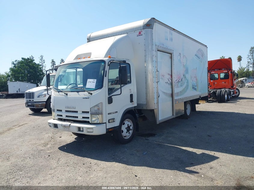 2012 Isuzu Npr Gas Reg white van gasoline 54DC4W1B6CS805428 photo #3
