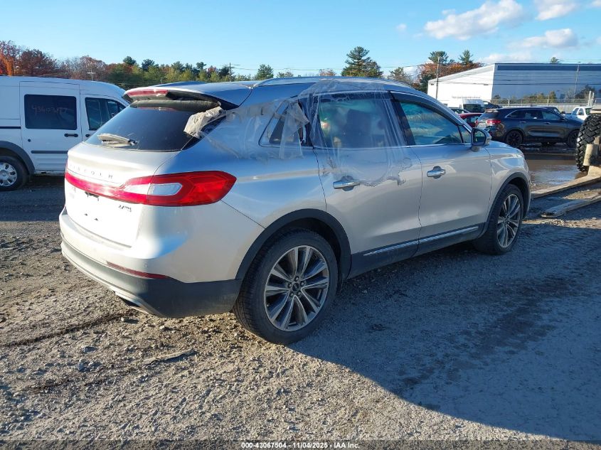 2016 Lincoln Mkx Reserve VIN: 2LMTJ8LP1GBL75549 Lot: 43067504