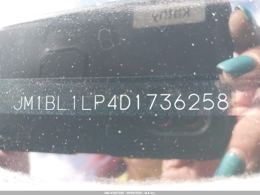 2013 Mazda Mazda3 I Touring VIN: JM1BL1LP4D1736258 Lot: 43067555