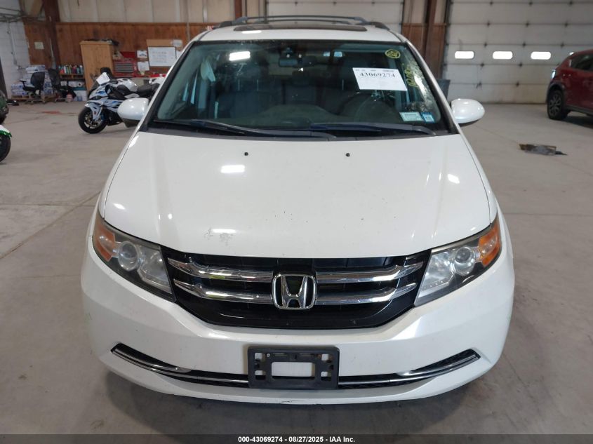2016 Honda Odyssey Ex-L VIN: 5FNRL5H68GB084990 Lot: 43069274
