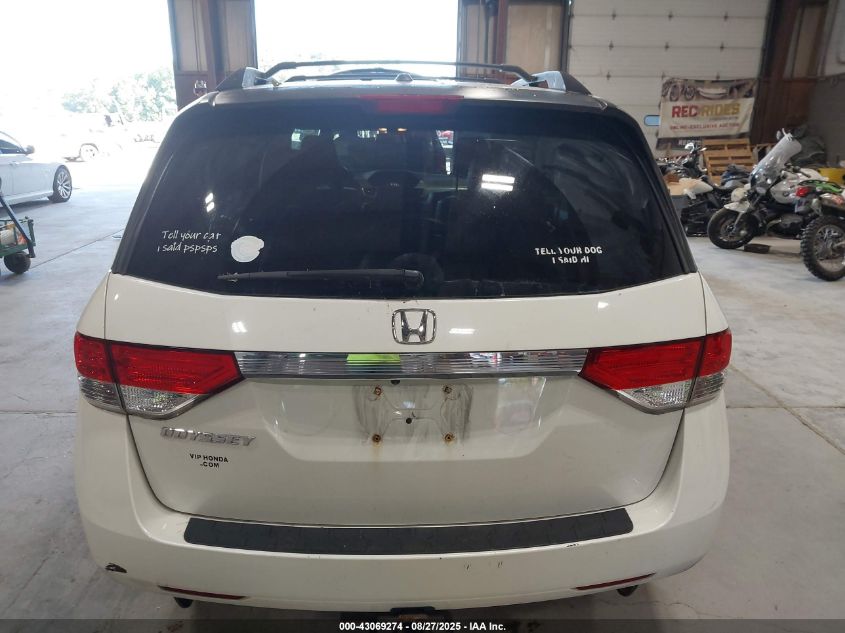 2016 Honda Odyssey Ex-L VIN: 5FNRL5H68GB084990 Lot: 43069274