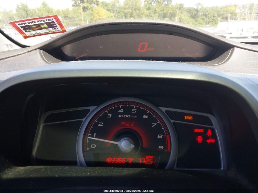 2008 Honda Civic Si/Si Mugen VIN: 2HGFA55598H709737 Lot: 43070293