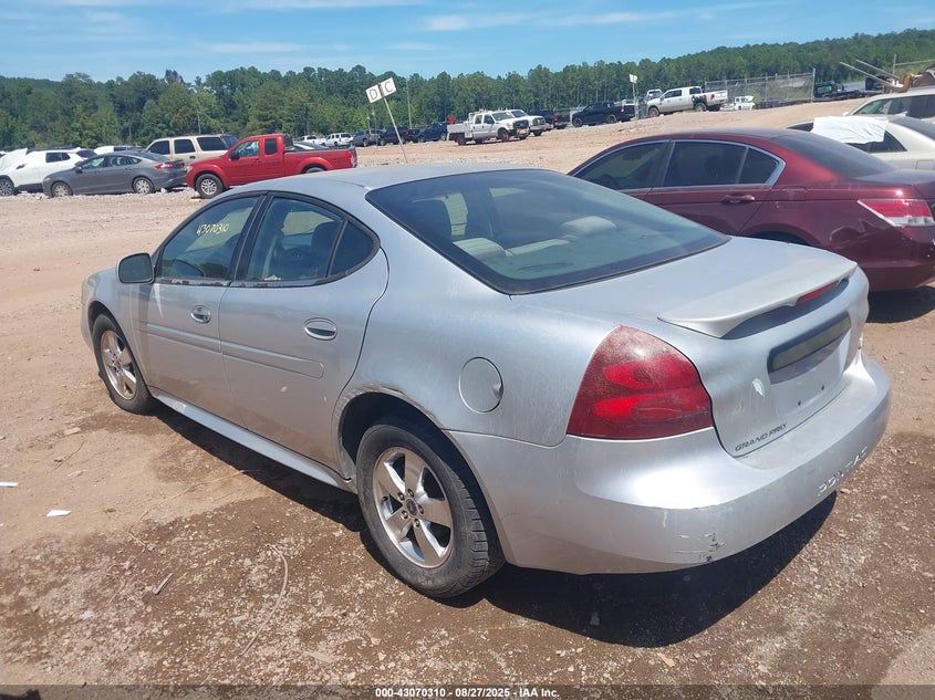 2005 Pontiac Grand Prix silver sedan gasoline 2G2WP522551337703 photo #4