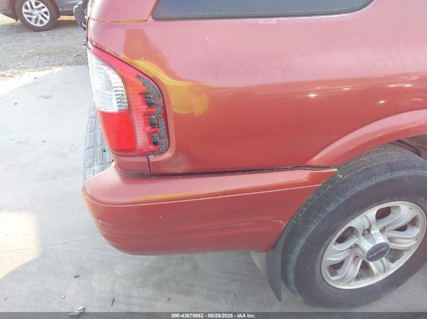 2001 Isuzu Rodeo Ls 3.2L V6/Lse 3.2L V6/S 3.2L V6 VIN: 4S2CK58W814312403 Lot: 43070562