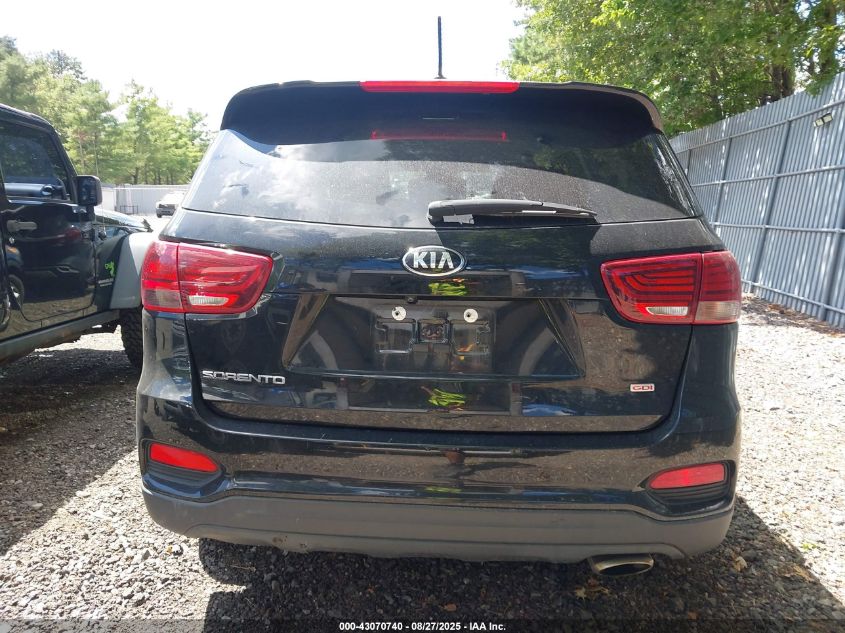 2020 Kia Sorento 2.4L Lx VIN: 5XYPG4A32LG625895 Lot: 43070740