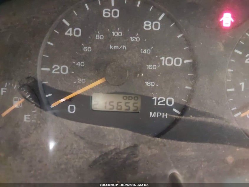 2000 Subaru Forester S VIN: JF1SF6555YH727507 Lot: 43070831