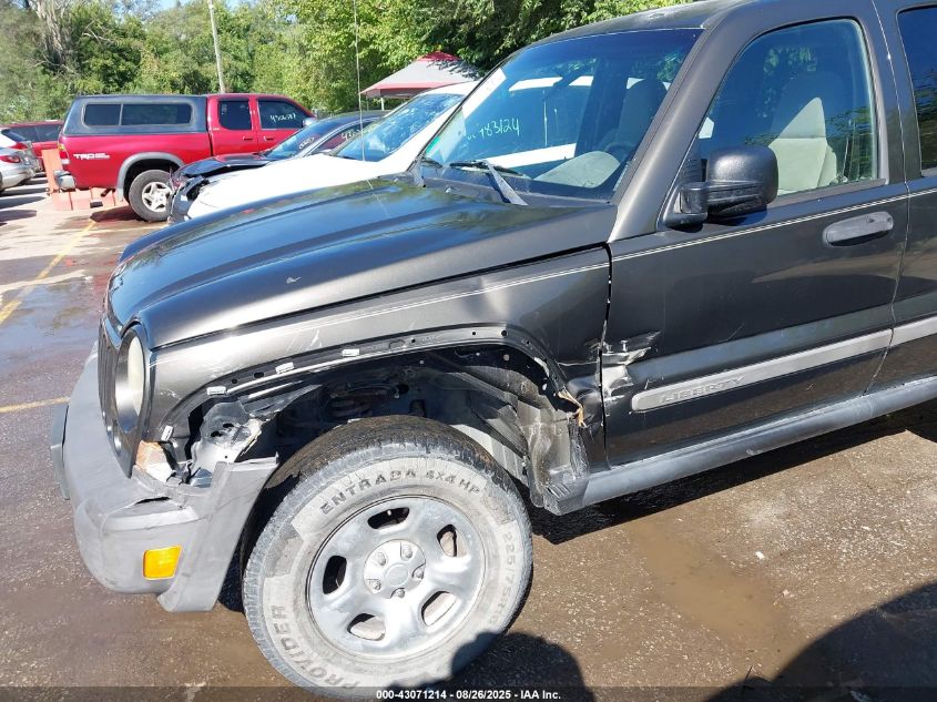 2006 Jeep Liberty Sport VIN: 1J4GL48K66W203767 Lot: 43071214