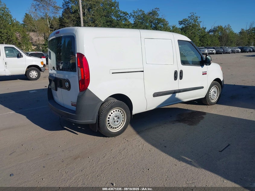 Vin: zfberfabxh6d25672, lot: 43565475, ram promaster city tradesman 20174