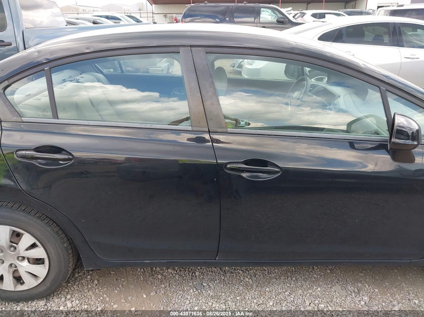 2012 Honda Civic Lx VIN: 19XFB2F58CE107330 Lot: 43071636