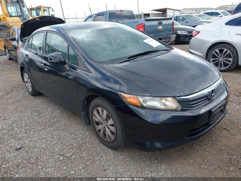 2012 Honda Civic Lx VIN: 19XFB2F58CE107330 Lot: 43071636