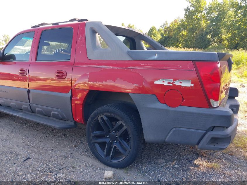 2003 Chevrolet Avalanche 1500 VIN: 3GNEK13T73G283113 Lot: 43071751