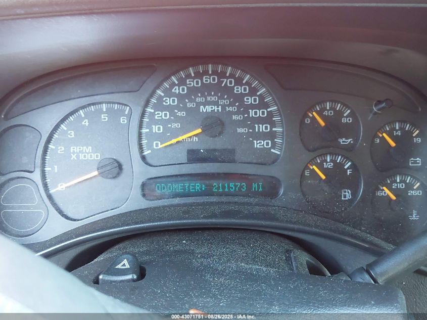 2003 Chevrolet Avalanche 1500 VIN: 3GNEK13T73G283113 Lot: 43071751