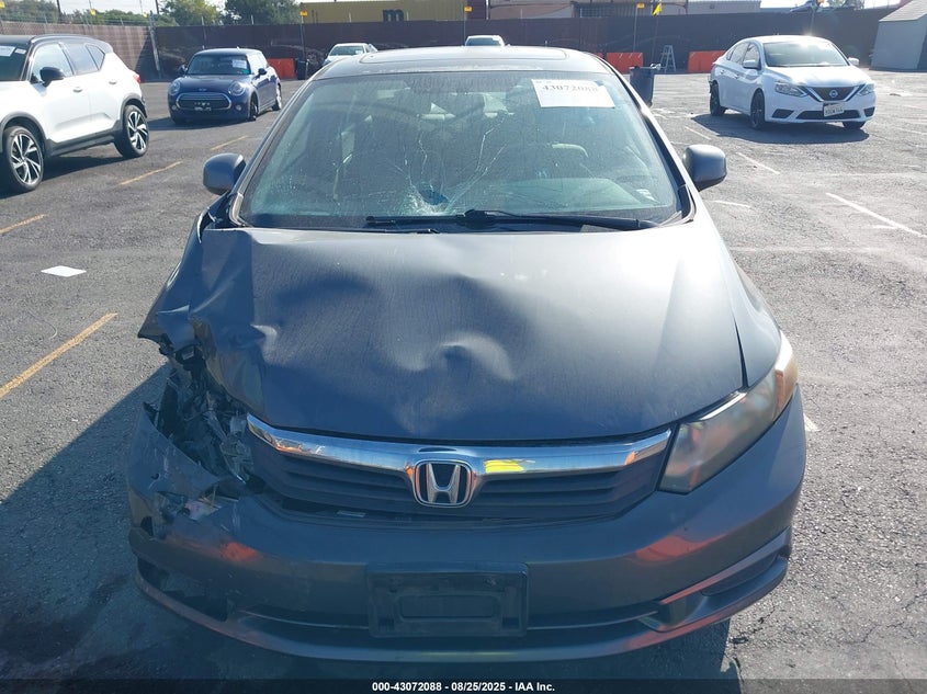 2012 Honda Civic Ex VIN: 19XFB2F84CE315893 Lot: 43072088