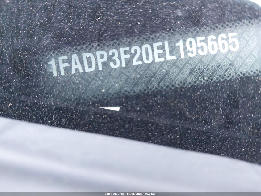 2014 Ford Focus Se VIN: 1FADP3F20EL195665 Lot: 43072725