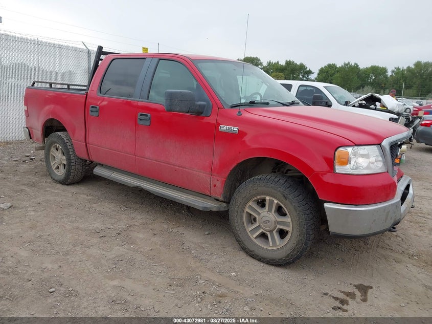 2007 Ford F-150 Fx4/Lariat/Xlt red truck flexible 1FTPW14V57KB54291 photo #1