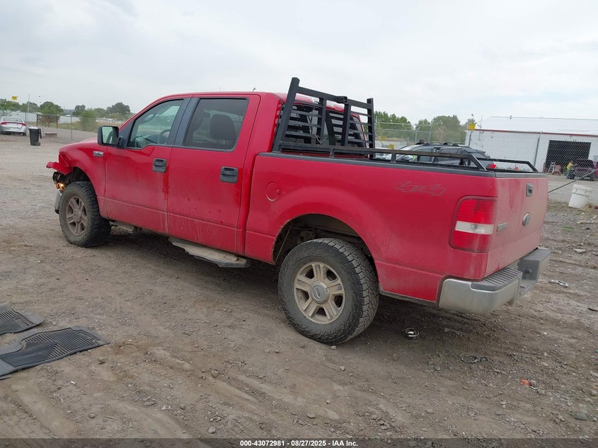 2007 Ford F-150 Fx4/Lariat/Xlt red truck flexible 1FTPW14V57KB54291 photo #4