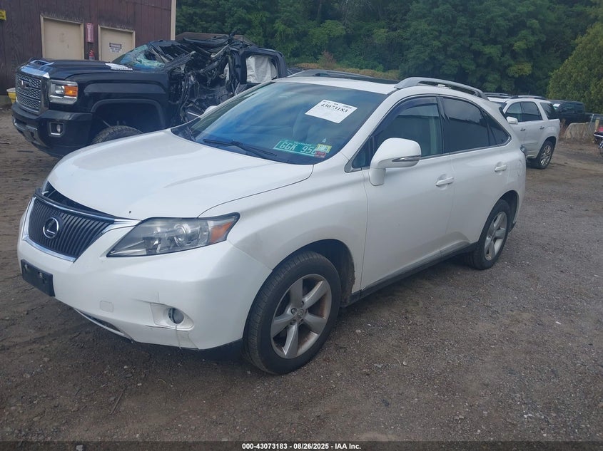 2010 Lexus Rx 350 white other gasoline 2T2BK1BAXAC016949 photo #3
