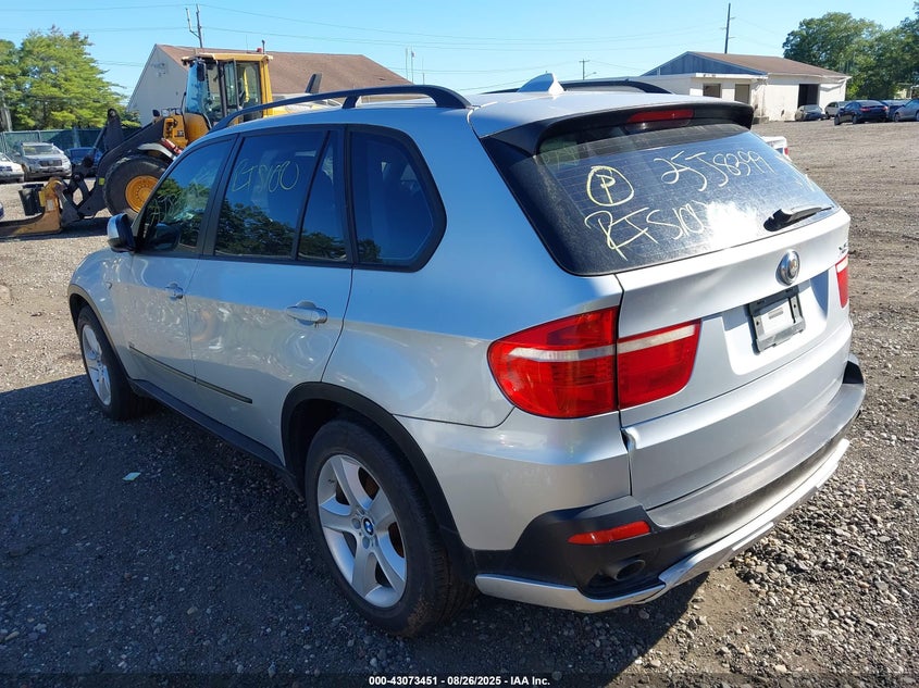 2008 BMW X5 3.0Si grey suv gasoline 5UXFE43578L006848 photo #4