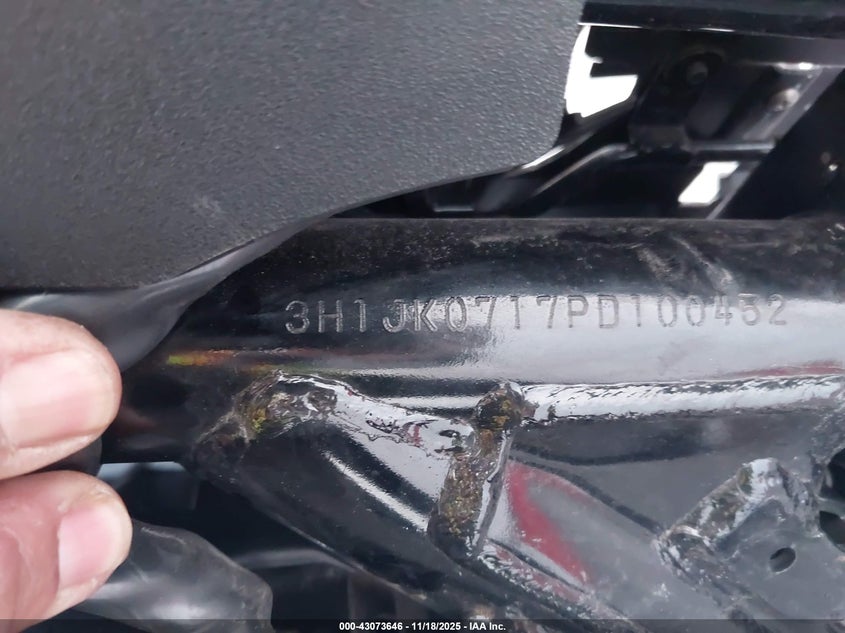 2023 Honda Nva110 B VIN: 3H1JK0717PD100452 Lot: 43073646