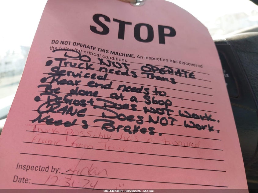 2013 International Terrastar VIN: 1HTJSSKKXDH193681 Lot: 43073661